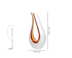 RIEDEL Amadeo Dekanter - Rot/Gelb/Rot 
