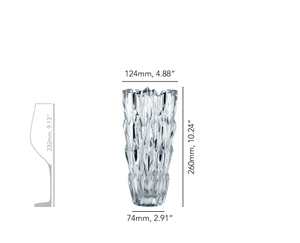 NACHTMANN Quartz Vase - 26cm | 10.25in