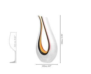 RIEDEL Amadeo Decanter - black/yellow/red 