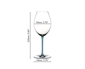 RIEDEL Fatto A Mano verre à Syrah - turquoise 