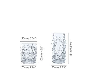 NACHTMANN Punk Bundle Whisky Tumblers + Long Drink Glasses 