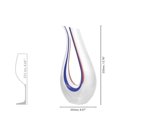 RIEDEL Amadeo Decanter - blue/white/red 