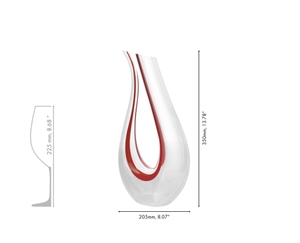 RIEDEL Amadeo Dekanter - Rot/Weiss/Rot 
