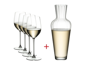 RIEDEL Veritas Riesling/Zinfandel + Mosel Decanter 