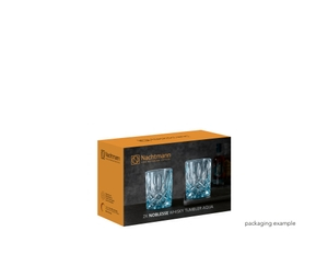 NACHTMANN Noblesse Whisky Tumbler aqua in the packaging