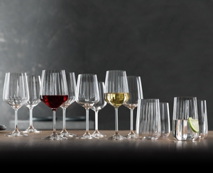 SPIEGELAU Lifestyle Bundle Wine and Long Drink Glasses in use