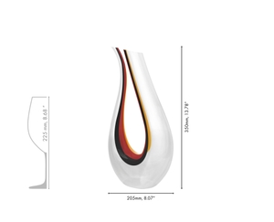 RIEDEL Amadeo Decanter - black/red/yellow 