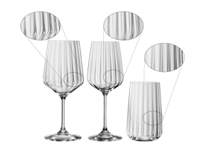 SPIEGELAU Lifestyle Bundle Wine and Long Drink Glasses 