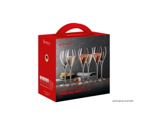 Special Glasses Champagne Sparkling Party - 160 ml in the packaging
