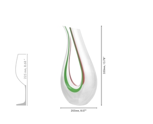 RIEDEL Amadeo Decanter - green/white/red 