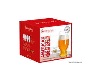 SPIEGELAU Craft Beer Glasses American Wheat Beer/Witbier in the packaging
