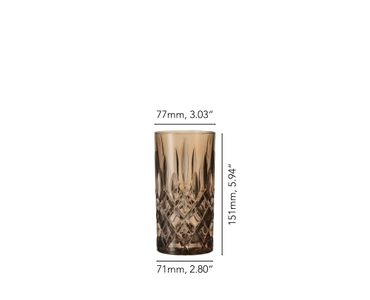 NACHTMANN Noblesse Long Drink Glass - tobacco 