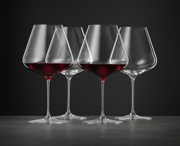 SPIEGELAU Definition Burgundy Glass in use