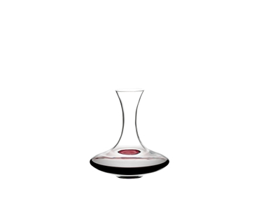 RIEDEL Ultra Decanter filled with a drink on a white background