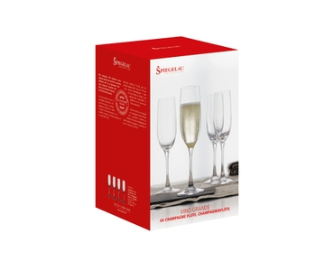 SPIEGELAU Vino Grande Champagne Flute in the packaging