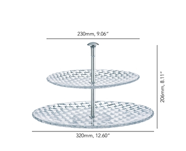 NACHTMANN Bossa Nova Two Tier Tray - large 