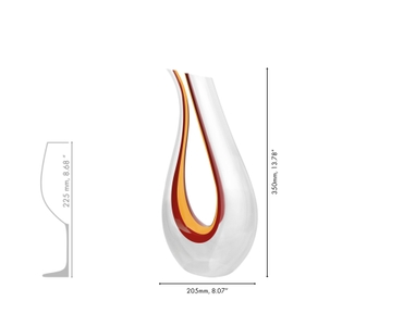 RIEDEL Amadeo Dekanter - Rot/Gelb/Rot 