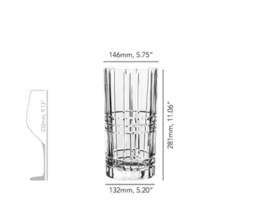 NACHTMANN Square Vase - 28cm | 11.063in 