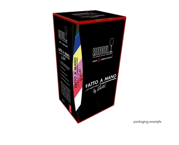 RIEDEL Fatto A Mano Cabernet/Merlot - Gelb in der Verpackung