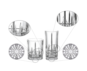 SPIEGELAU Perfect Serve Collection Bundle Whisky and Long Drink Glasses 