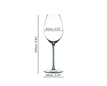 RIEDEL Fatto A Mano verre à vin de Champagne - turquoise 