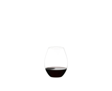 RIEDEL O Wine Tumbler O to Go Red Wine filled with a drink on a white background