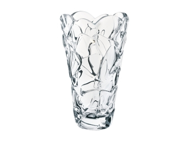 NACHTMANN Petals Vase - 28cm | 11in filled with a drink on a white background