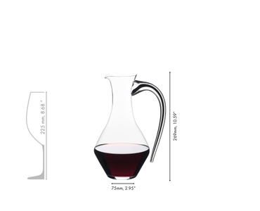 RIEDEL Fatto A Mano Cabernet Magnum Decanter - black 
