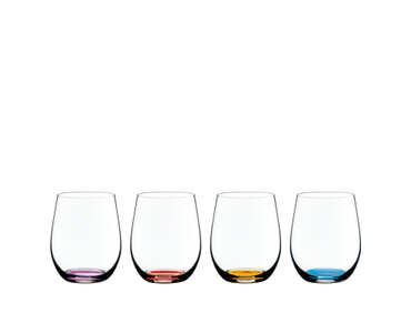 RIEDEL Happy O Vol. 2 filled with a drink on a white background