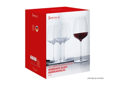 SPIEGELAU Willsberger Anniversary Bordeaux Glass in the packaging