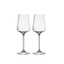 SPIEGELAU Capri White Wine filled with a drink on a white background