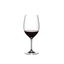 RIEDEL Vinum + Gift filled with a drink on a white background