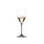 RIEDEL Extreme Rosé Wine/Rosé Champagne Glass filled with a drink on a white background