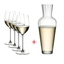 RIEDEL Veritas Riesling/Zinfandel + Mosel Decanter 