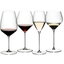 RIEDEL Veloce Tasting Set filled with a drink on a white background