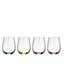 RIEDEL Tumbler Collection Optical Happy O filled with a drink on a white background