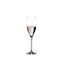 RIEDEL Vinum Cuvée Prestige filled with a drink on a white background
