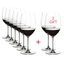 RIEDEL Veritas Cabernet/Merlot filled with a drink on a white background