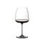 RIEDEL Winewings Pinot Noir/Nebbiolo filled with a drink on a white background