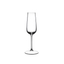 GRAPE@RIEDEL Champagne Flute filled with a drink on a white background