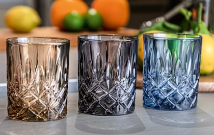 NACHTMANN Noblesse Whiskygläser in Tobacco, Smoke und Vintage Blue