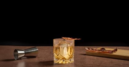 Maple Old Fashioned cocktail served in a NACHTMANN Noblesse Single Old Fashioned glass