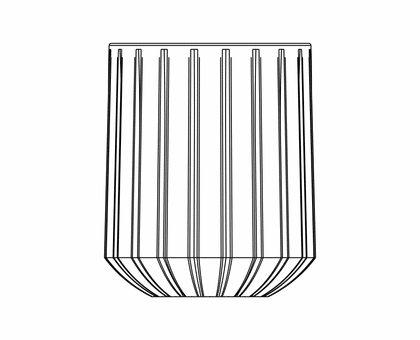 Illustration of the NACHTMANN Jules cut design on a white background