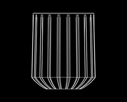 Illustration of the NACHTMANN Jules cut design on a black background