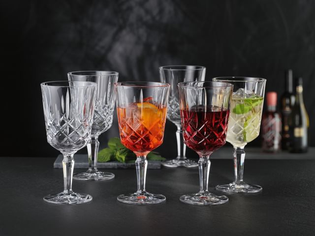 Various NACHTMANN cocktail wine glasses