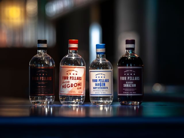 Four Pillars Gin Bottles